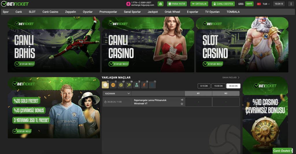 betticket giriş